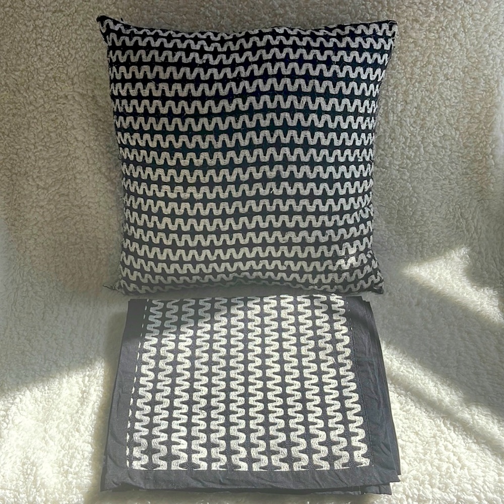 CB2 Pillow Cover and Runner Set
